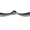 Eggbutt snaffle anatomic 18mm, stainless steel