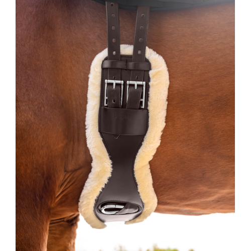 Waldhausen leather short girth with ECO Wool