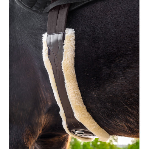Waldhausen leather saddle girth with ECO Wool