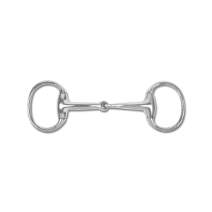 Anatomical eggbutt bit, single jointed