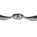 Eggbutt snaffle lozenge anat.,18mm,stainless steel